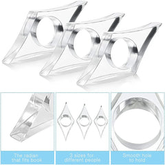 Acrylic Thumb Book Support Book Page Holder Bookmark School Office detail view