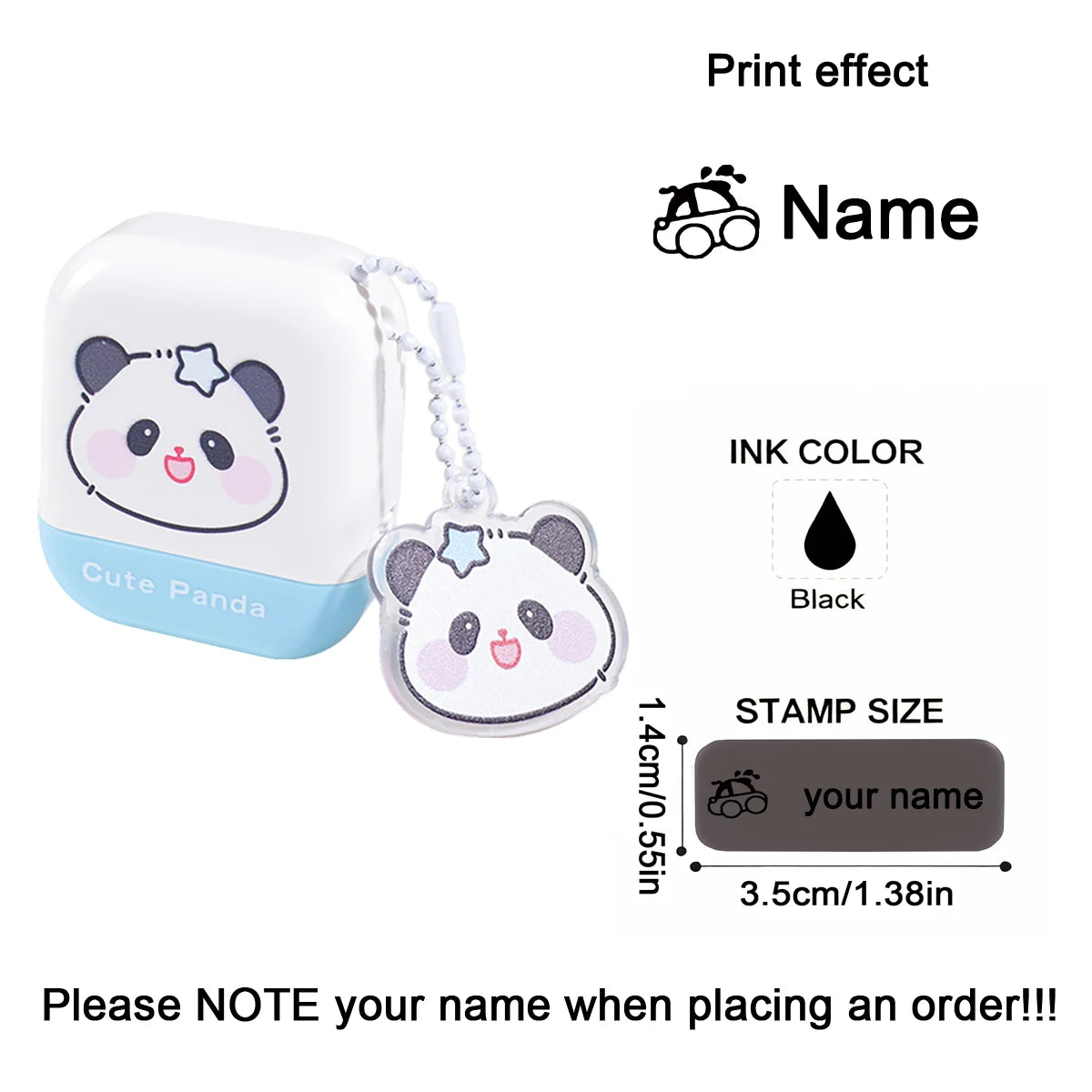 Custom Name Stamp for Clothes and School Uniforms | Personalized Belongings Marker detail view
