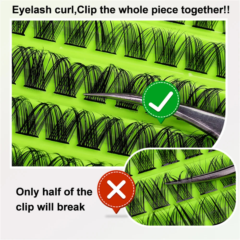 DIY Lash Clusters D Curl Individual Lashes 8-16mm | 120 Pcs Natural Fluffy Eyelash Ex lifestyle view