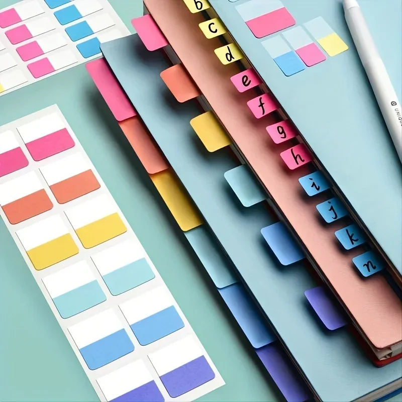240/120/60PCS Multicolor Sticky Writable Repositionable Index Tabs for Pages alternate view