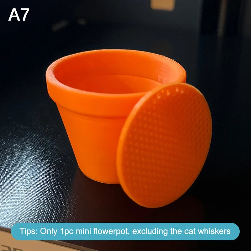 Pot Design Desktop Ornament Collectible Keepsake For Cat Owners Pet Whisker And Fur Coll detail view