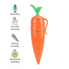 Judy & Nick Carrot Voice Recorder Pen | Novelty Electronic Sound Toy with Graffiti Ballpoint