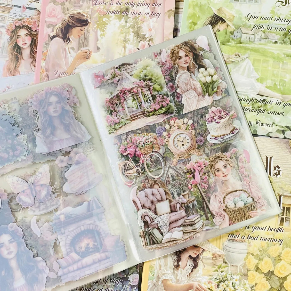 20-Sheet Junk Journal Sticker Pack | DIY Scrapbooking Decor alternate view
