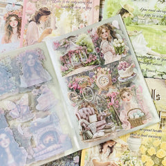 20-Sheet Junk Journal Sticker Pack | DIY Scrapbooking Decor alternate view