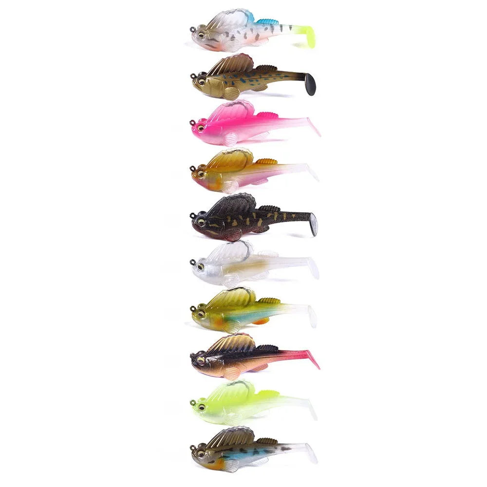 1pcs Silicone Dark Sleeper Wobbler Fishing Lure 7g 14g 20g Sinking Soft Lure Jig ho additional angle