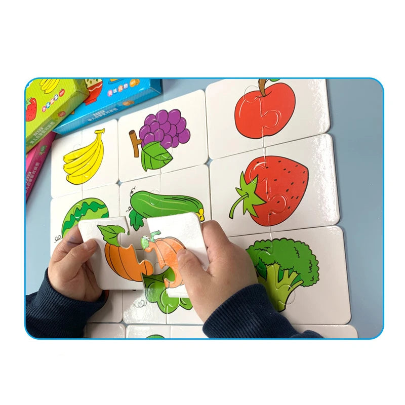Montessori Cards Educational Toys for Children Learning Educational Puzzles Develop C lifestyle view
