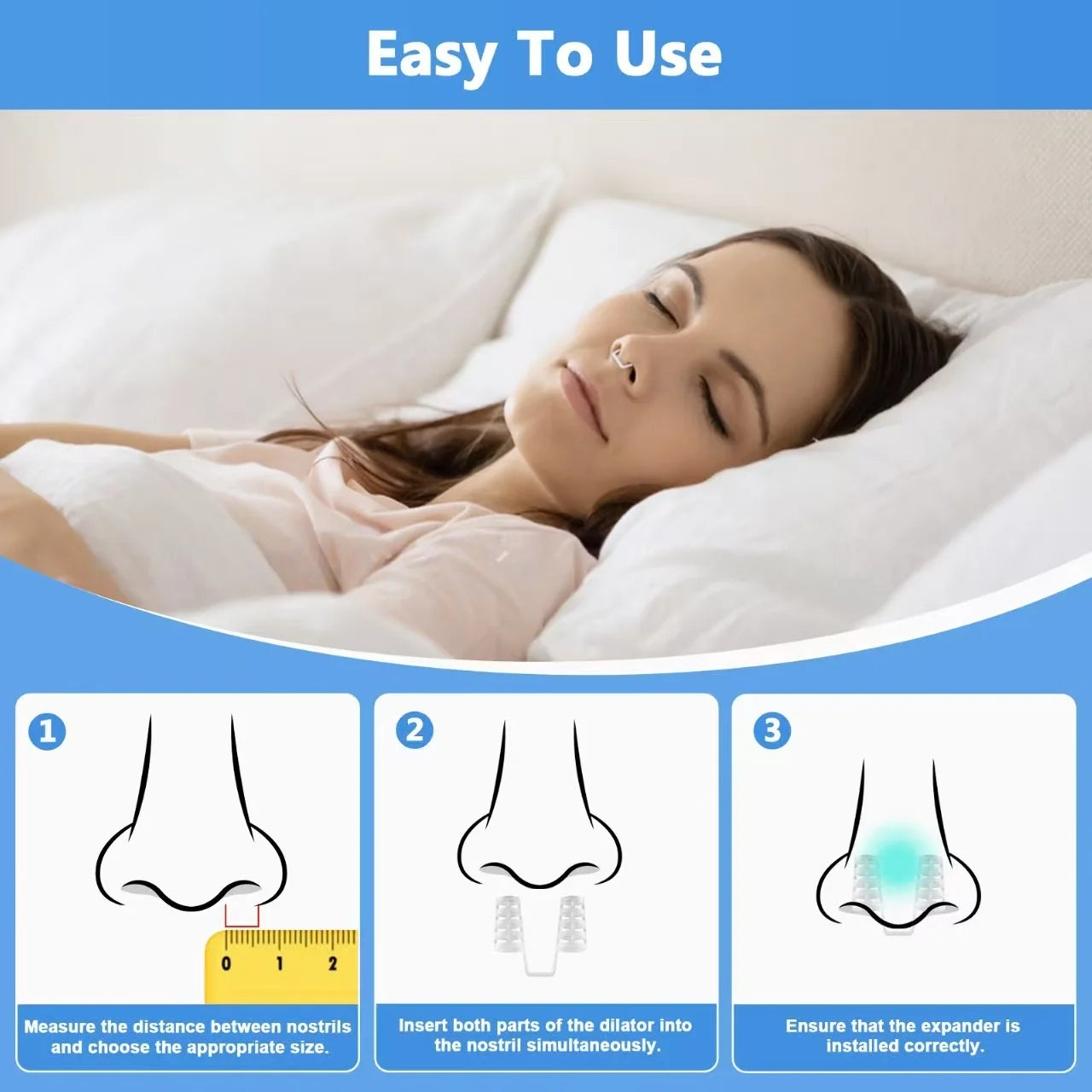 Mini Portable Nasal Pouches | Non-Invasive Sleep Aid for Travel close-up view