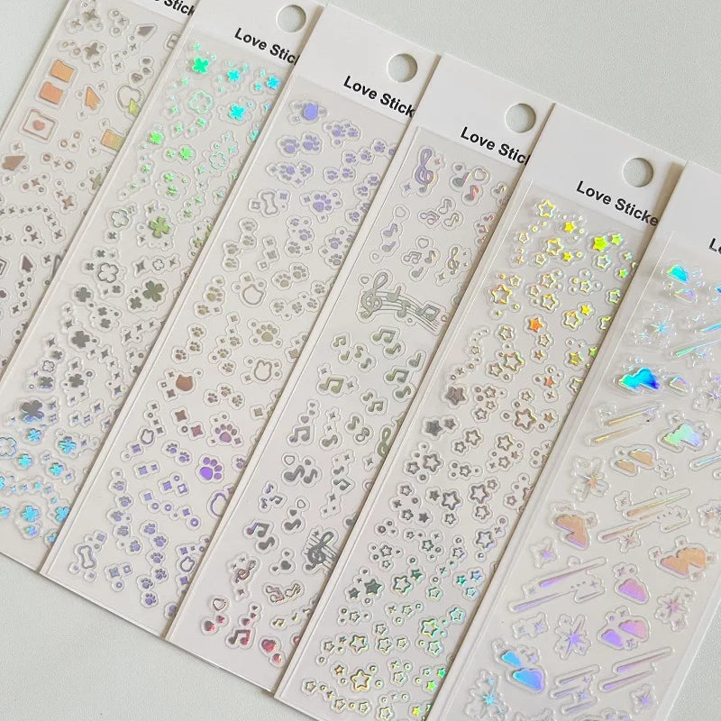 1PCS New Cute Deco Stickers Photocard Decor Kawaii Decorative Scrapbooking Decorative St detail view
