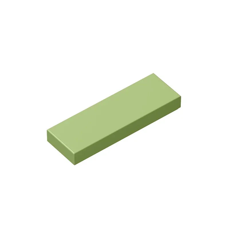 Gobricks GDS-562 Tile 1 x 3 Building Blocks | Compatible with Lego 63864 close-up view