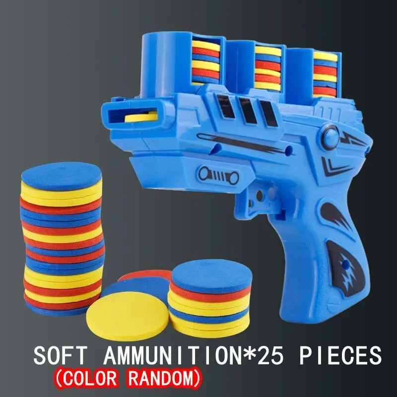 Kids Soft Catapult Flying Saucer Gun Toy | EVA Foam Shooting Toy for Parent-Child Pla alternate view