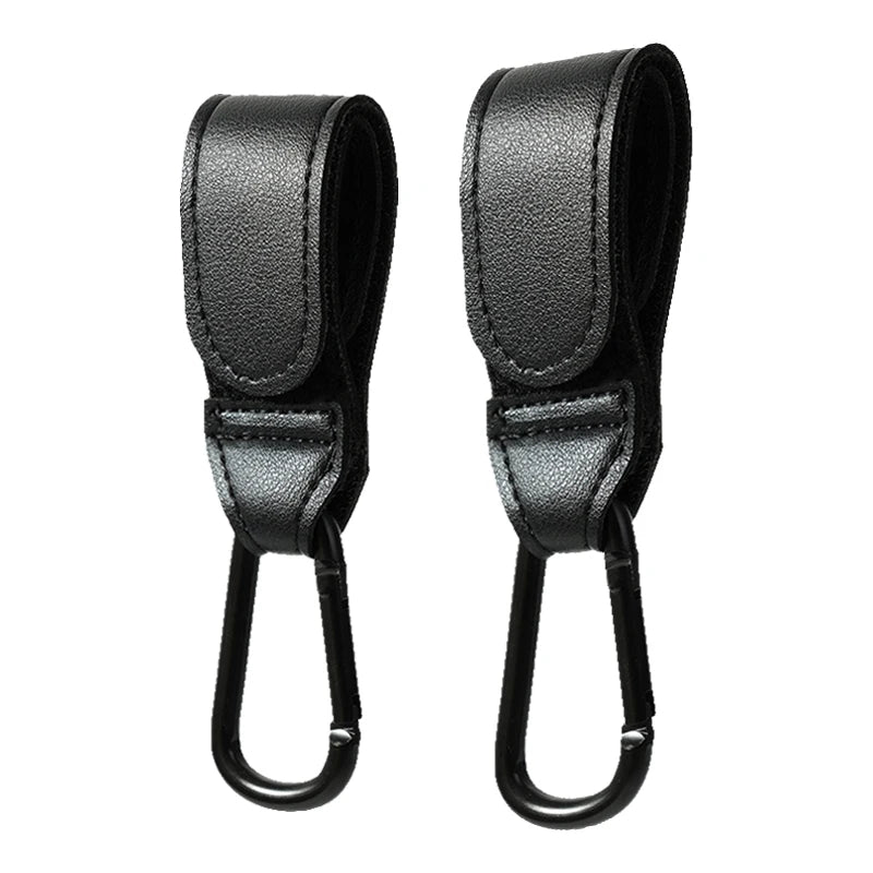 Baby Stroller Hook PU Leather Pram Hanger detail view
