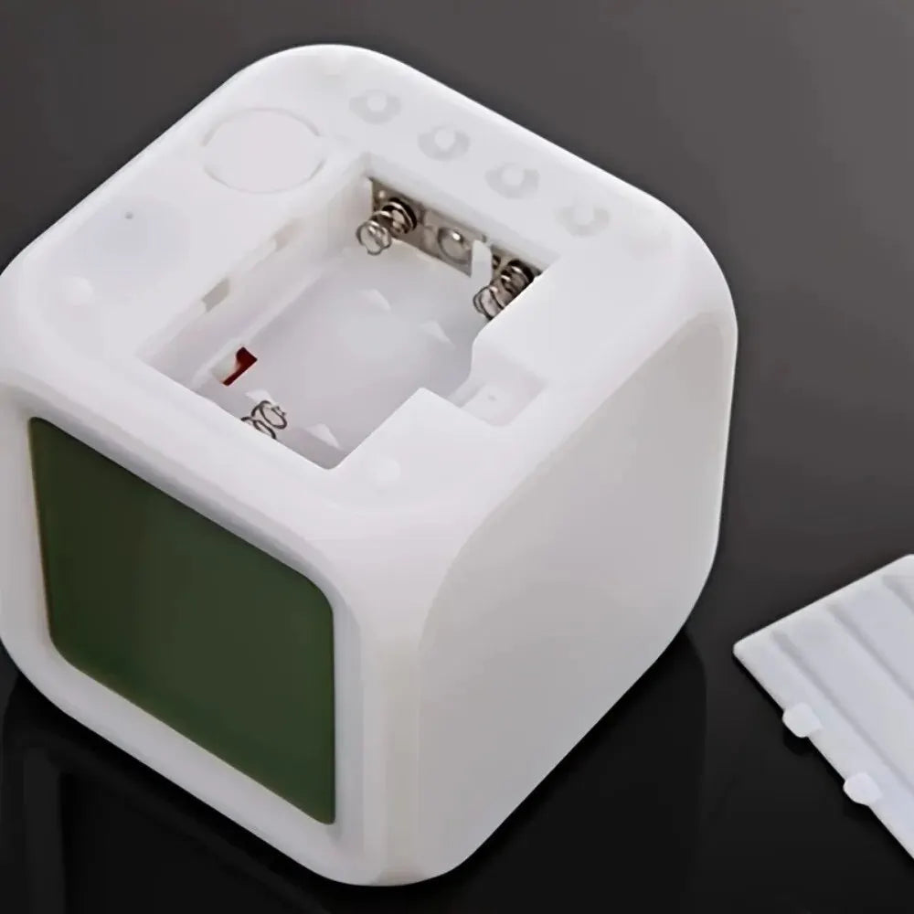Color Changing LED Alarm Clock with Night Light | Digital Display Touch Activated C additional angle