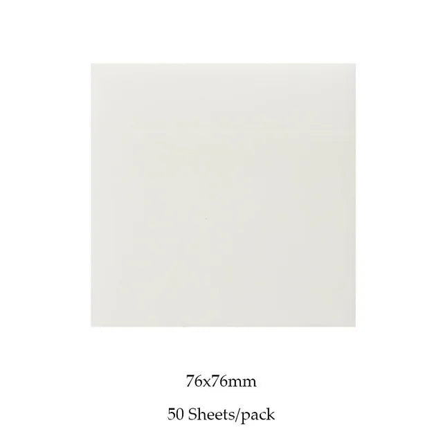 50 Sheets Creative Transparent PET Waterproof Sticky Notes Notepads - School Statione lifestyle view
