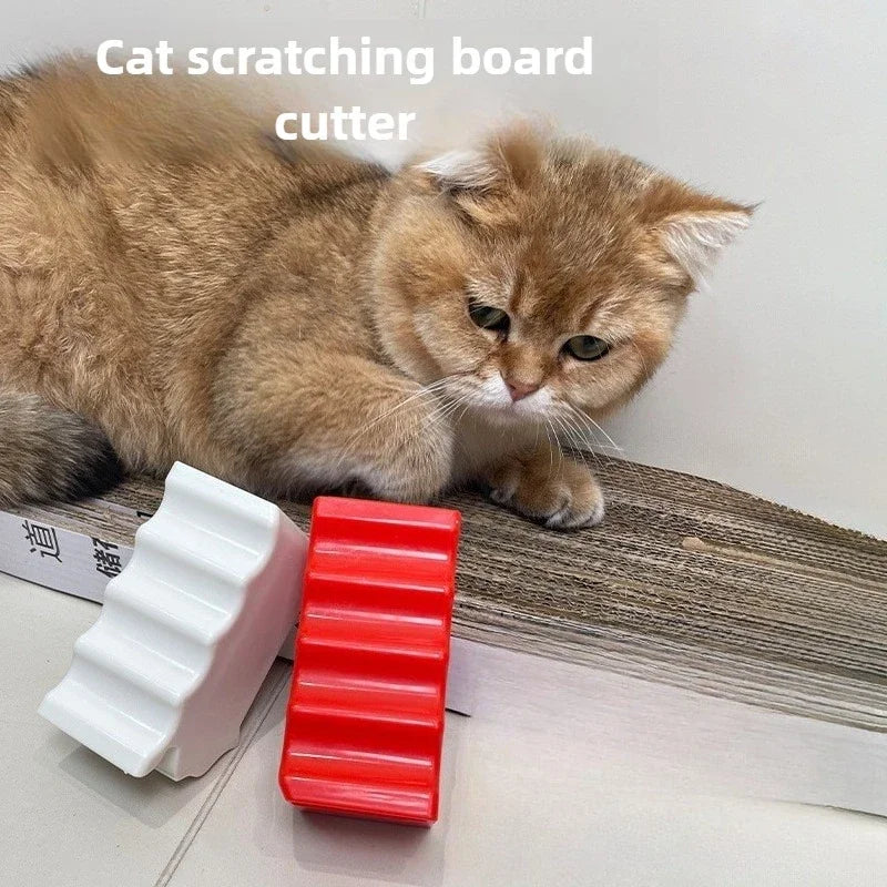 DIY Cat Scratching Board Maker Kit - Compact Cardboard Cutting Tool with Stripper for close-up view