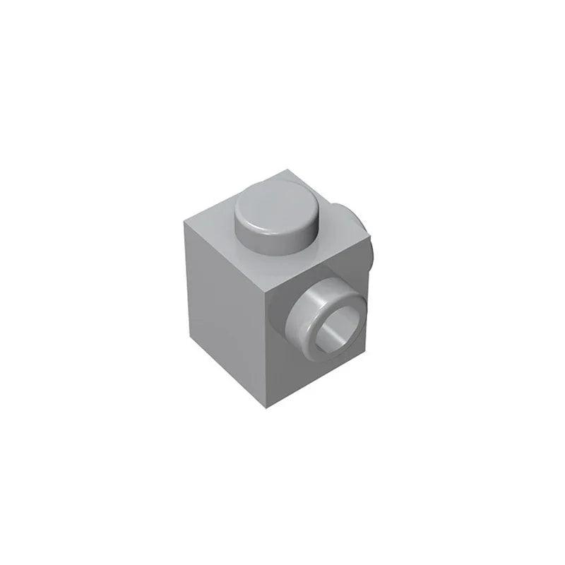 Gobricks GDS-1046 Modified Brick 1 x 1 with Studs on 2 Sides | Building Block for D additional angle