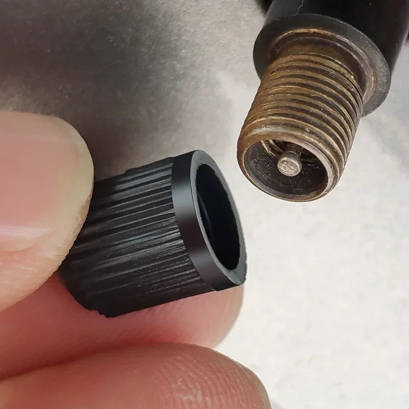 Tire Valve Stem Covers Plastic Screw-On Schrader American lifestyle view