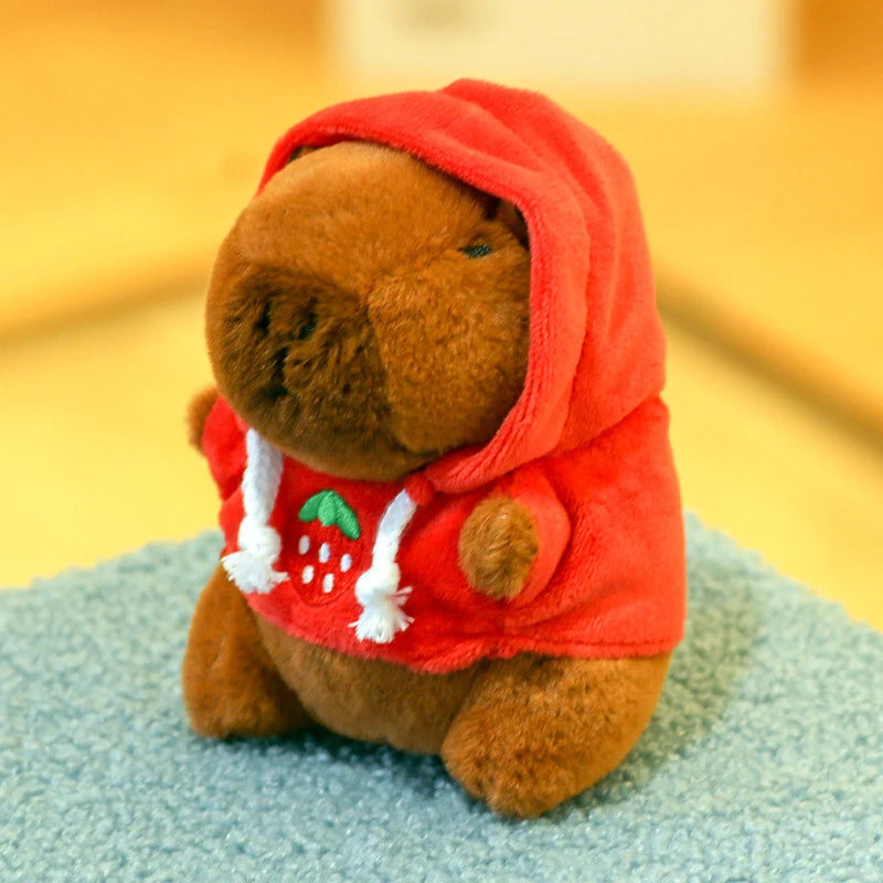 Capybara Plush Keychain | Cartoon Bag Pendant and Car Keyring lifestyle view