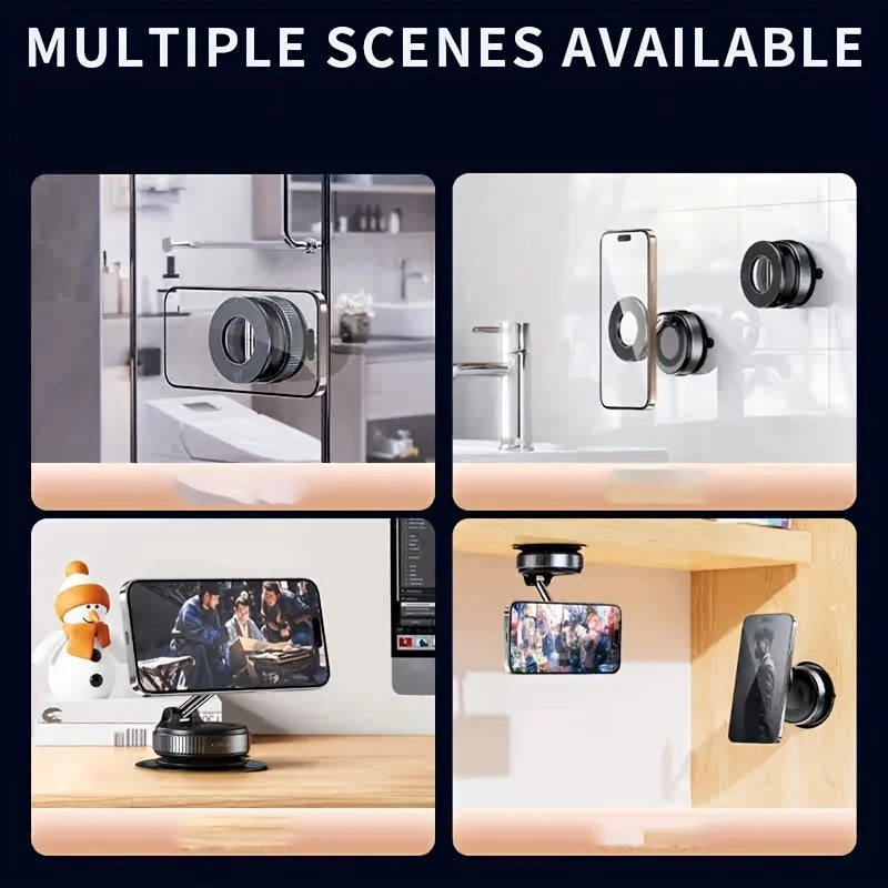 Foldable Magnetic Car Phone Holder N52 Magnet ABS 360° Rotatable detail view