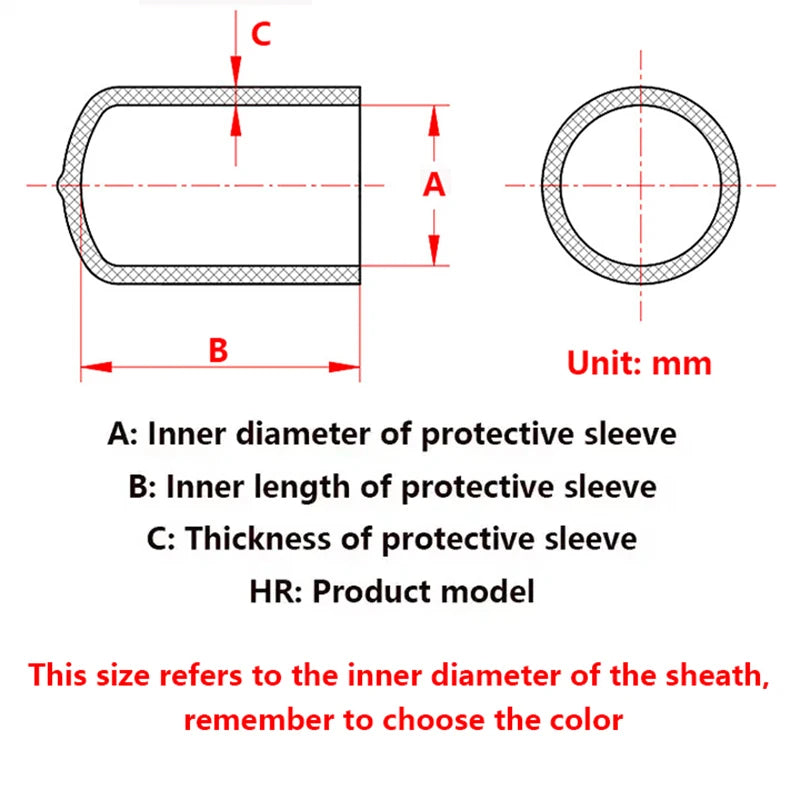 7 Colors In Stock PVC Rubber Cap Silicone Cover Plastic Pipe Sleeve Hub Thread Prot additional angle