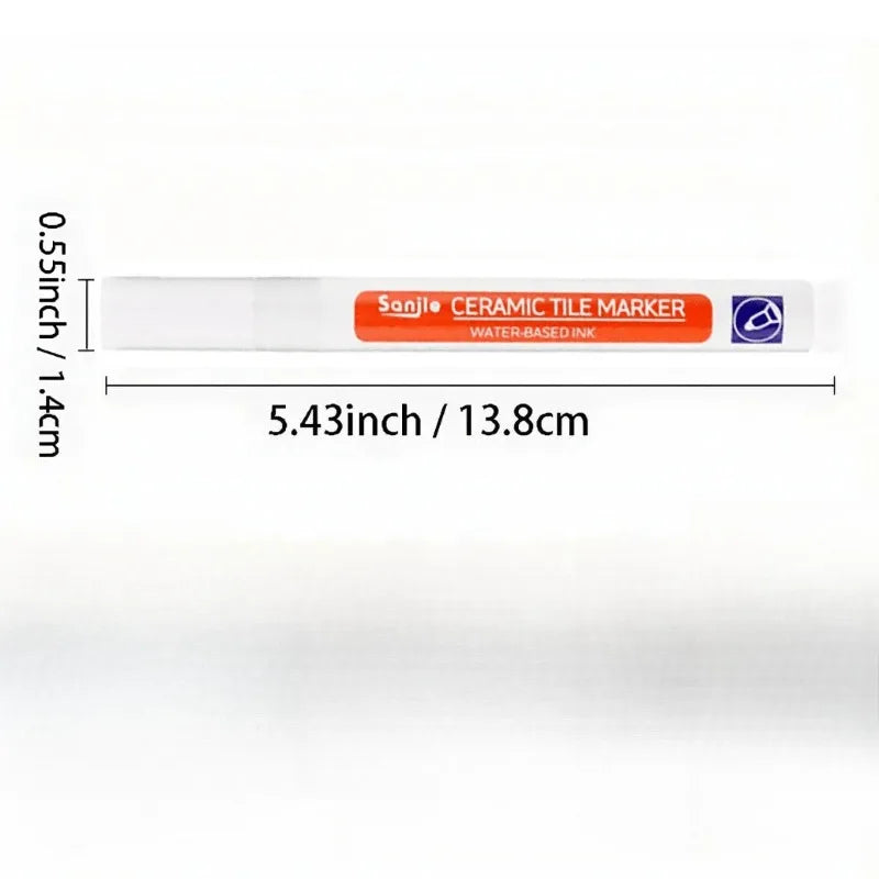 Tile Marker Grout Pen | Waterproof Seam Repair Tool for Bathroom and Kitchen Tiles additional angle
