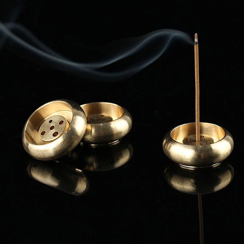 Metal Bodhi Leaf Incense Tray | Zen Incense Burner and Ash Catcher additional angle