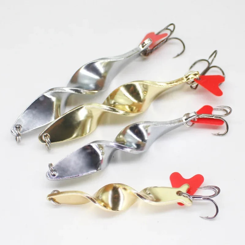 1PC Trolling Spinning Spiral Long Cast Spoons Fishing Lure Spinner 7g10g14g21g28g Scr alternate view