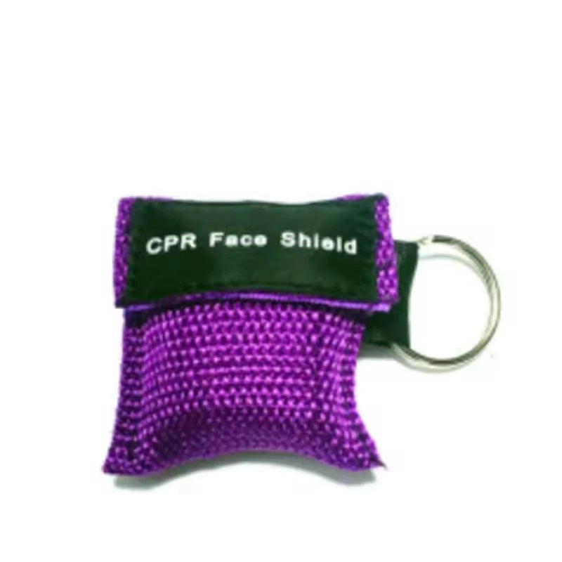 Compact CPR Face Shield Keychain | Portable First Aid Rescue Tool close-up view