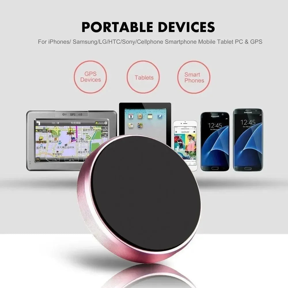 Magnetic Car Phone Holder Dashboard Wall Mounted Car Magnet Sticker Mobile Phone Ho additional angle