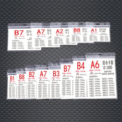 10pcs Waterproof Vertical/horizon Transparent PVC Plastic Work Zipper Badges ID Card Holder Pocket C
