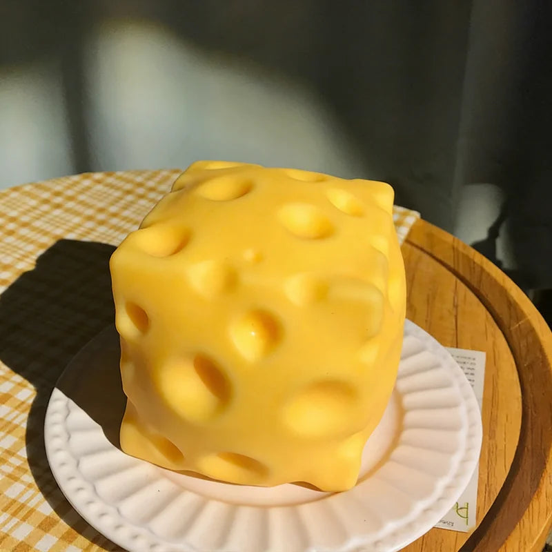Cheese Squishy Stress Toy | Slow Rebound Squeeze Fidget Ball alternate view