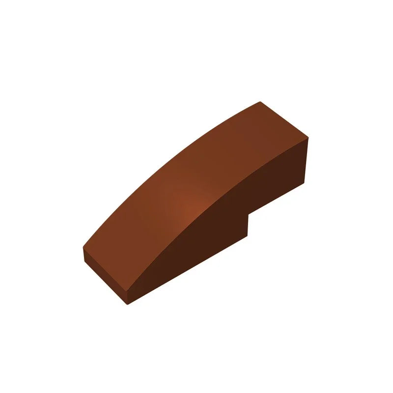 Gobricks GDS-657 Slope, Curved 3 x 1 | Compatible Building Block for Creative Construc close-up view