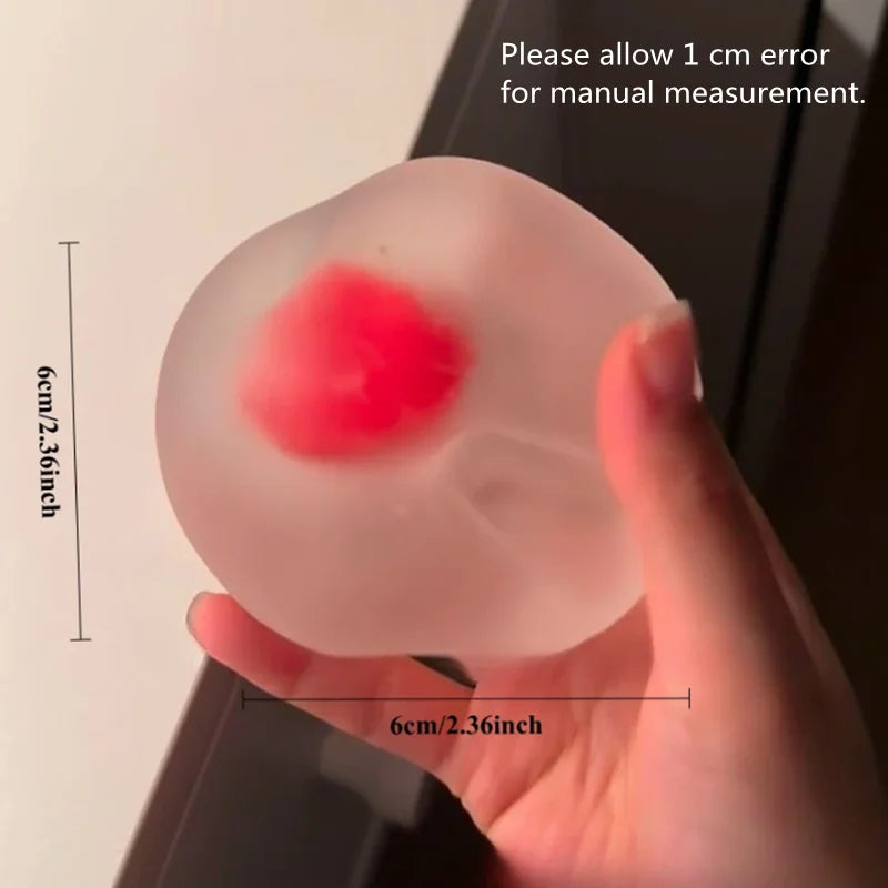 Strawberry Mochi Squeeze Toy | Slow Rebound Stress Relief Fidget for Venting Anger lifestyle view