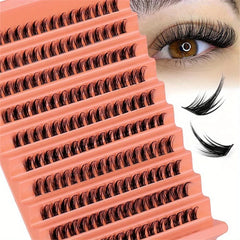 Wispy Individual Lash Clusters D Curl DIY At Home Lash Extension Clusters Soft Lightweight Reusable