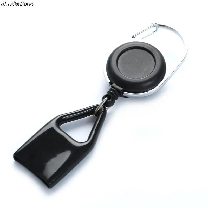 Retractable Lighter Leash with Silicone Cover and Keychain Clip | EDC Safety Accessor alternate view