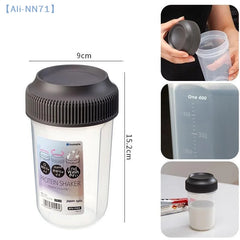 【NN71】400 ML Fitness Shaker Cup For Men And Women Sports Protein Powder Milkshake Mixing Cup Health