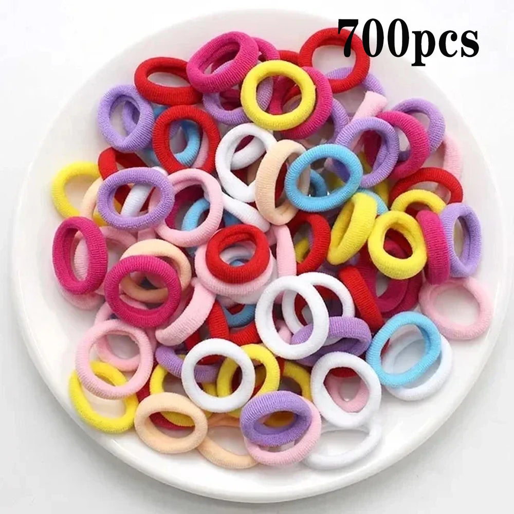 Ponytail Hold Small Hair Tie Rubber Bands Scrunchie Hair detail view