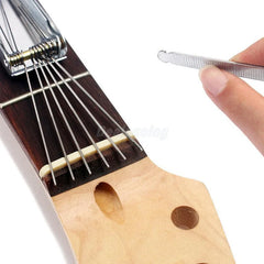 Metal 13 Sizes Long Shaft Files Electric Guitar Bass Ukulele Saddle with Nut Polish T alternate view