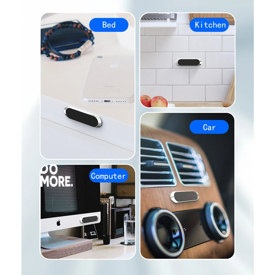 Strip Magnetic Car Phone Holder 9*2.4MM N40 close-up view