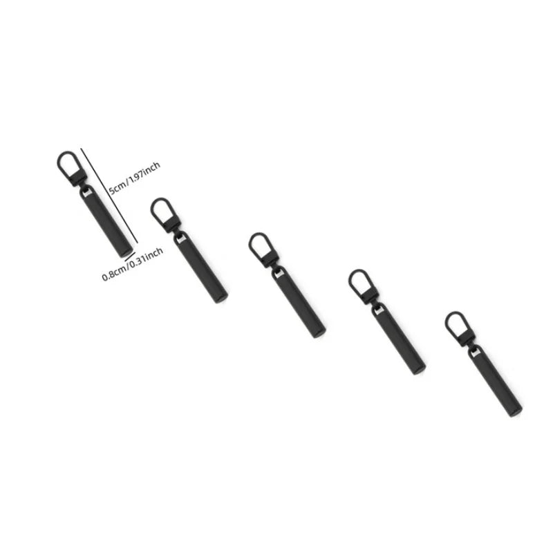 5/10PC Zipper Slider Puller Instant Zipper Repair Kit Replacement Broken Buckle Tra additional angle