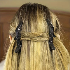 12-Piece Hair Clip for Styling - Wide-Toothed Double-Hinged Design, Professional Salon Q detail view