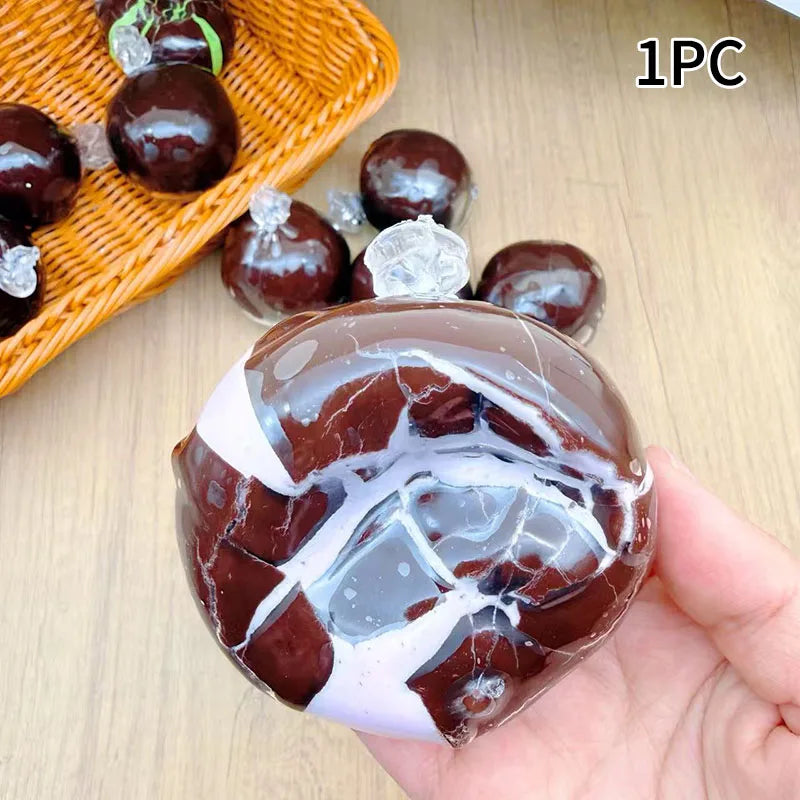 Simulation Crispy Chocolate Shell Decompression Ball | Slow Rebound Anxiety Relief To lifestyle view