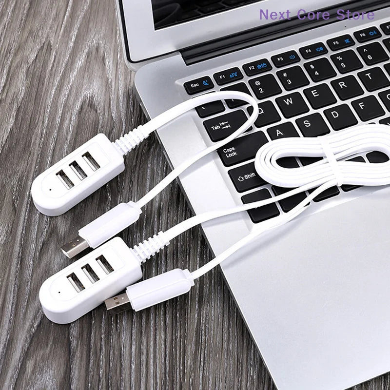 1.2M USB Cable Extension Charger Line Hub More Than Splitter New Style 3 USB HUB Charg close-up view