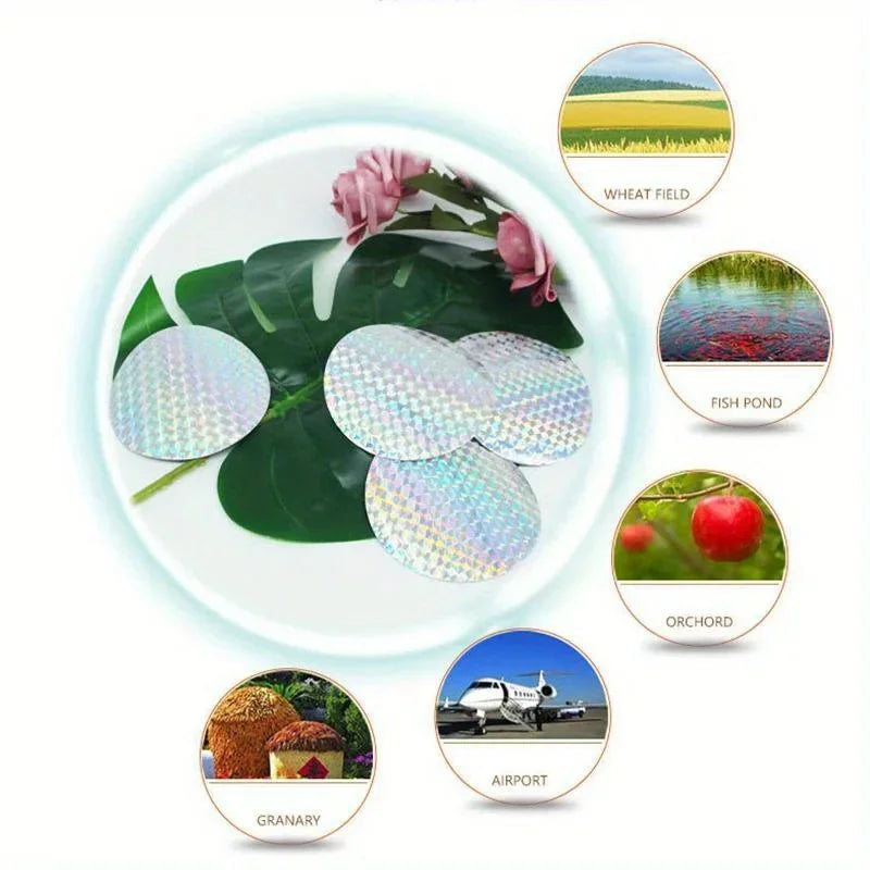 20 Pcs Reflective Bird Repellent Sticky Tape | Effective Pigeon Scare Tool for Garden alternate view