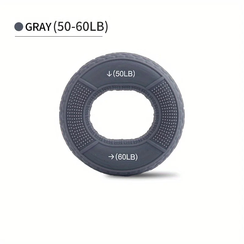Silicone Hand Grip Ring for Strength Training | Adjustable 20-80LB Carpal Expander detail view