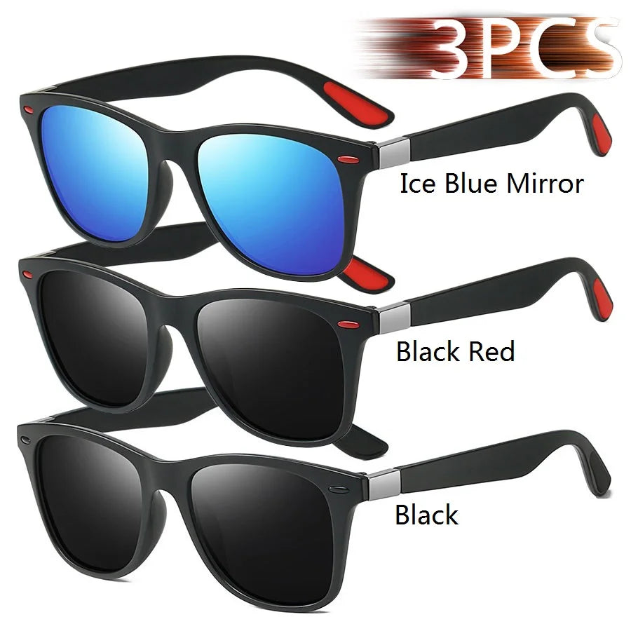 Square Unisex Driving Fishing Sunglasses Men Women Brand Designer Sun Glasses Anti- additional angle