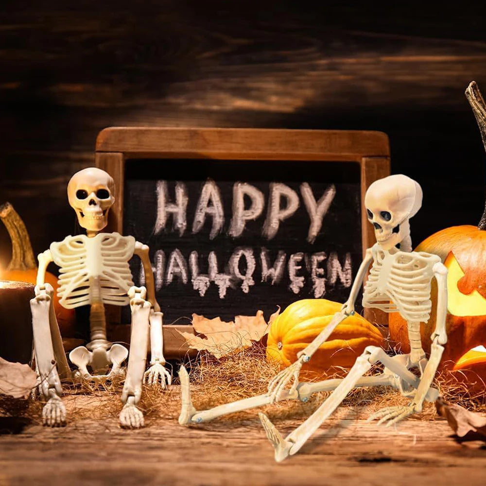 Halloween Decorations Skeleton,Posable Human Shape Skeleton,Halloween Fake Bone Hor additional angle