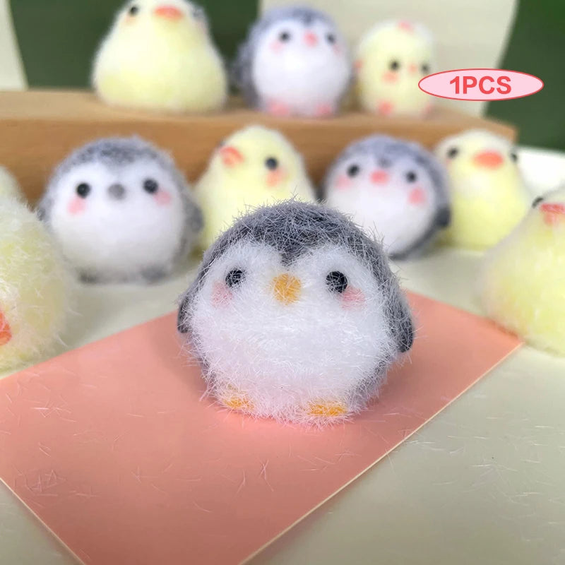 Kawaii Sticky Mini Chick Pig Dog Stress Relief Toy Cute Animal Relief Squeeze Silicone P detail view