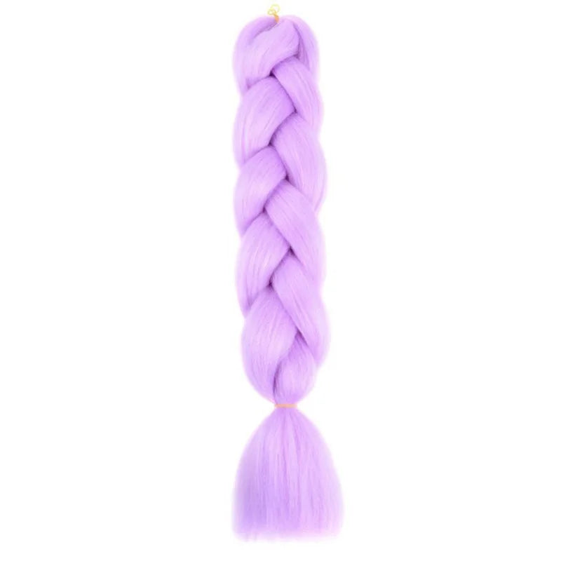Synthetic 24Inch Jumbo Braids Extensions Long Yaki Straight Braiding Hair Afro Ombr additional angle