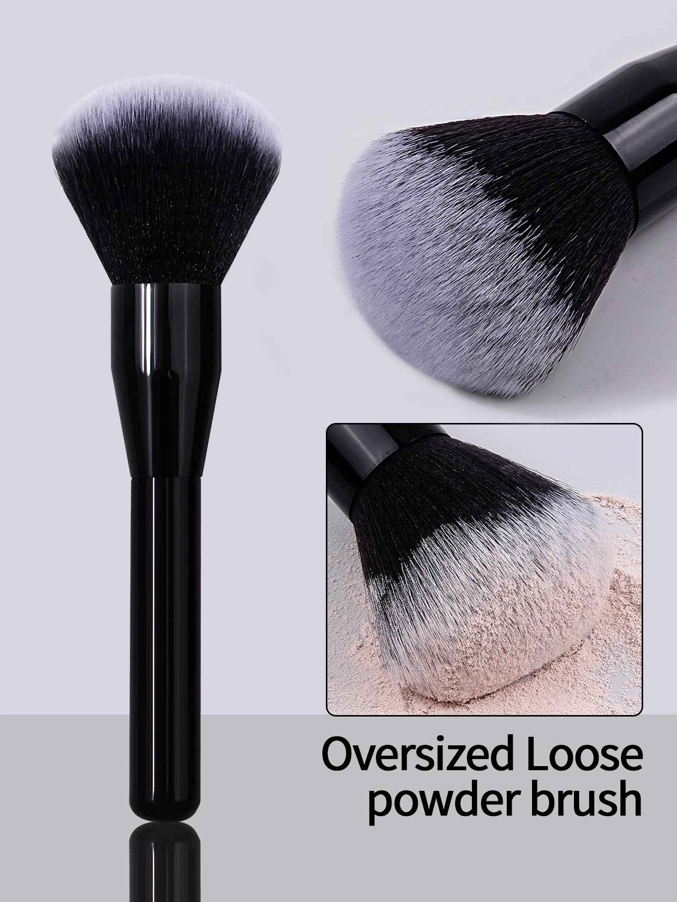 Professional Large Powder Brush | Super Soft Fluffy Blush Brush close-up view