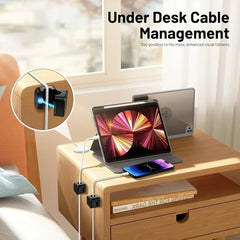 1/3/6/12PCS Magnetic Cable Organizer Clip Cord Holder Adhesive Wire Keeper Organizer for Home Office